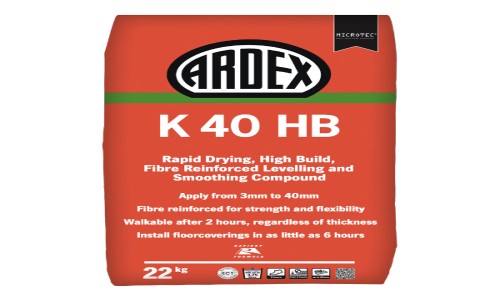 Ardex K40HB Fibre Reinforced Levelling Compound 22kg
