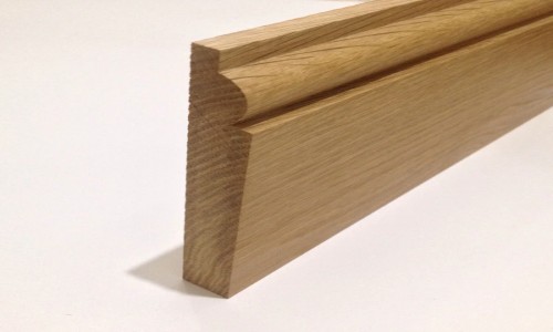 120mm Solid Oak Torus Skirting 2.4m
