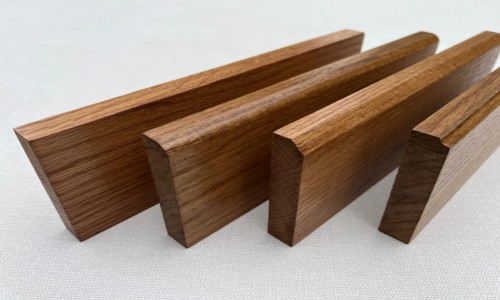 95mm Solid Oak Golden Stained Skirting 2.4m