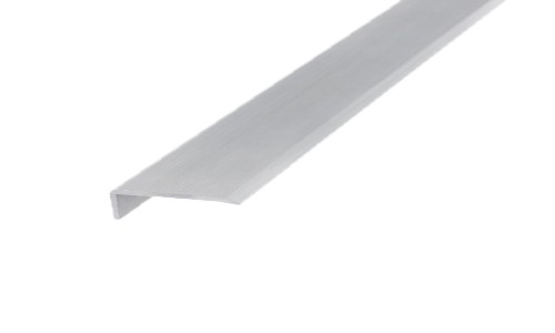 Brushed Aluminium (SA70) 10mm L-Shape Edge Profile 2.7m