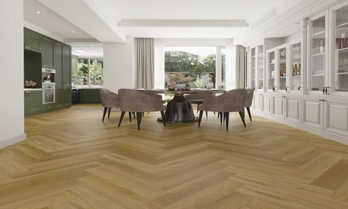 Echelon Grovewood Oak Herringbone 2.5mm LVT Flooring