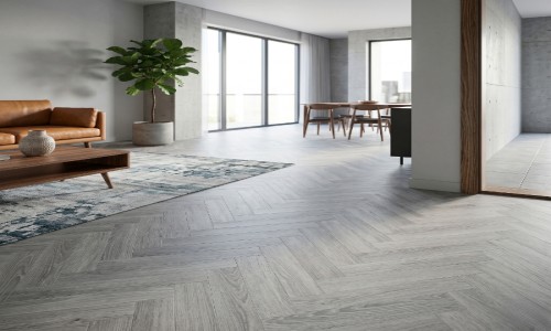 Aqua Coastal Fog Herringbone 5mm SPC.