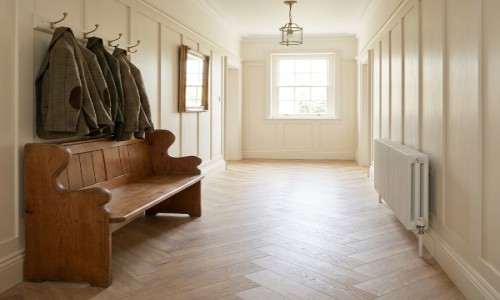 Aqua Deluxe Barnwood Herringbone 5mm SPC.