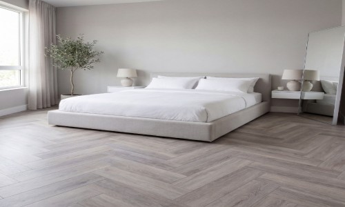 Aqua Deluxe Misty Oak Herringbone 5mm SPC.