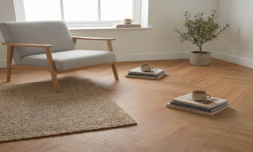 Aqua Stonewashed Elm Herringbone 5mm SPC.