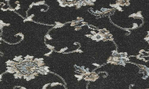 StainSafe Traditional Caserta Black Pearl Carpet Tile