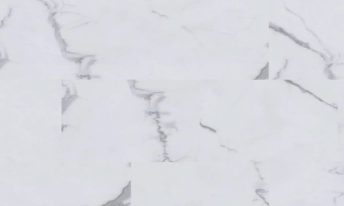 Carrera White Stones Ultra Marble Square Tile 2.5mm LVT Flooring