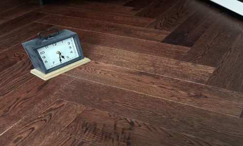 Coffee Herringbone Engineered Wood Flooring
