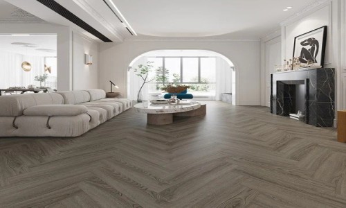 LumaCore Sovereign Grey Herringbone 5.2mm SPC.