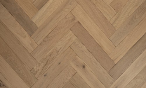 Herringbone Invisible Oak Finish Engineered Wood Flooring