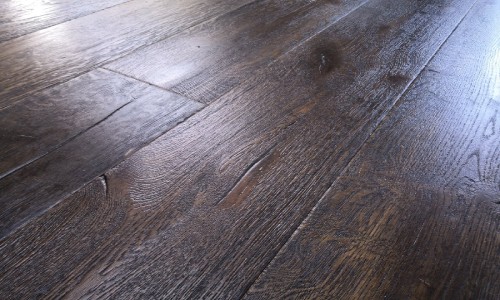 Antique Distressed Black Oiled Multiply Engineered Wood Flooring