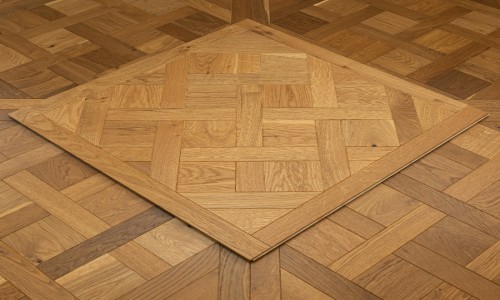 Versaille Panels Brushed Smoked Lacquered Engineered Wood Flooring