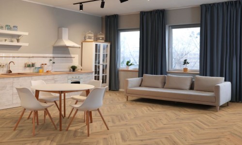 Aqua Deluxe Farm House Herringbone 5mm SPC Flooring