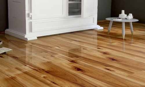 Lucent Golden Hickory Glow High Gloss 8mm Laminate Flooring
