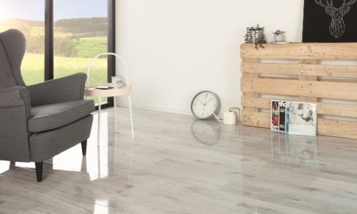 Lucent Fogstone Grain High Gloss 8mm Laminate Flooring