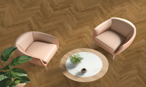 Opulenza Antique Oak Herringbone LVT Flooring