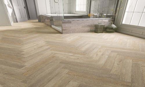 European Oak Herringbone Studio Designs 2.5mm LVT Flooring