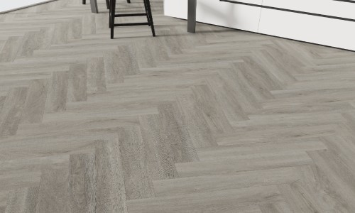 Pebble Shore Herringbone Studio Designs 2.5mm LVT Flooring