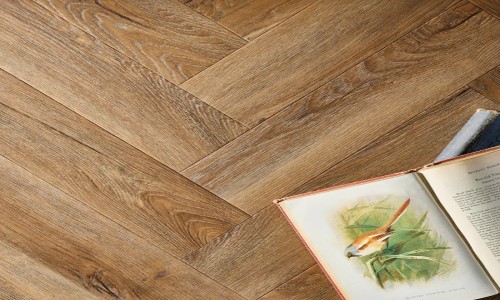 Oak Forge Herringbone 2.5mm LVT Flooring