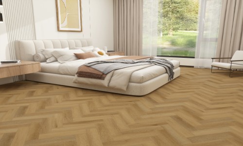 Fascino Canvas Oak Herringbone LVT Flooring