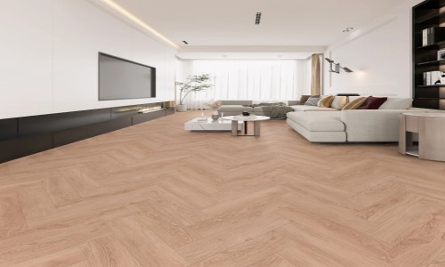 Natural Oiled Oak Studio Designs Herringbone 164 2.5mm LVT Flooring