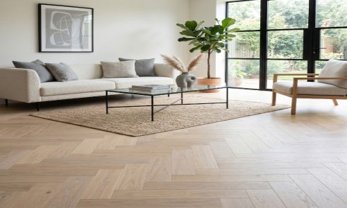 OakForm Herringbone Classic Silken Light Smoked