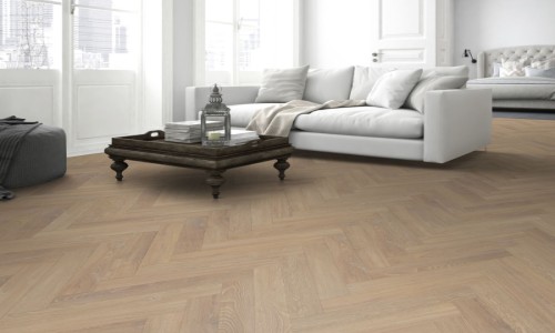 TerraForm Castilla Dune Herringbone 12mm Laminate Flooring
