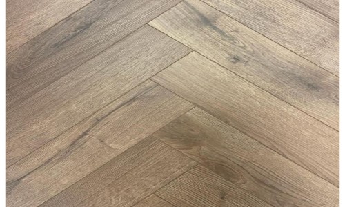 TerraForm Segovia Pale Oak Herringbone 12mm Laminate Flooring