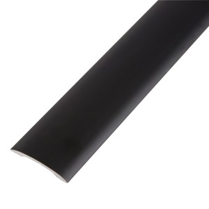 Self Adhesive Euro Cover Strip Matt Black 0.9m